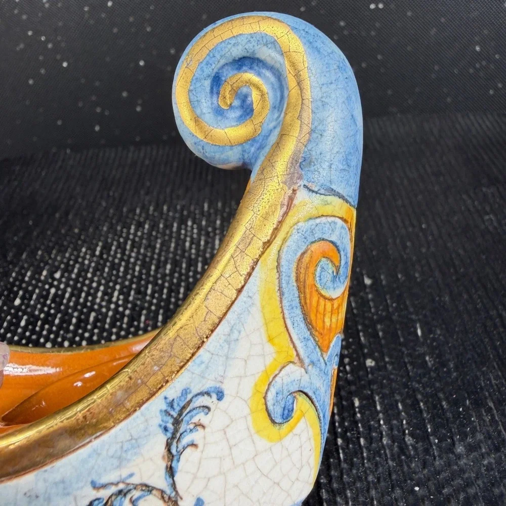 Veneto Flair 1976 Italian Ceramic Gondola Candle Holder Limited Edition 471/7500